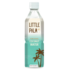 Little Palm - Pure Coconut Water, Made from Young Coconuts, No Sugar Added, Non-GMO, Natural Hydration, Electrolytes, 16.9 fl oz, Packaging May Vary (24-Pack, Original)