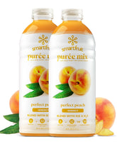 Smartfruit Perfect Peach + Energy – 100% Real Fruit Purée with Peach, Apple & Pineapple – Great for Smoothies, Juice, Yogurt, Cocktails, Teas – High in Niacin & Vitamin A, B6, B12 – 2-Pk, 48oz Each