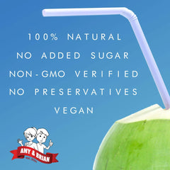 Amy & Brian Non-GMO Coconut Water, Original, 17.5 Fl Oz (Pack of 12)