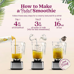 Smartfruit Aloha Pineapple + Prebiotic – 100% Real Fruit Purée with Pineapple, Banana, Apple & Coconut – Great for Smoothies, Juice, Yogurt, Cocktails, Teas – High in Vitamin A – 48oz
