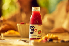 Pomona Organic Juices Pure Pink Guava Juice, 8.4 Ounce Bottle (Pack of 12), Cold Pressed Organic Juice, Non-GMO, No Sugar Added, Not from Concentrate, Gluten Free, Kosher Certified, Preservative Free