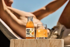 Pomona Organic Pear Juice, Cold Pressed USDA Organic Juices, Pears And Lemon Juice, No Added Sugar, Not From Concentrate, Vegan, Kosher, Non GMO, Pasteurized, 8.4 Oz Glass Bottles