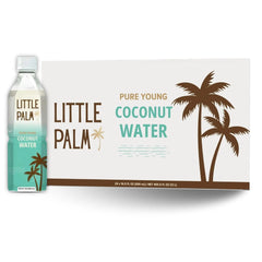 Little Palm - Pure Coconut Water, Made from Young Coconuts, No Sugar Added, Non-GMO, Natural Hydration, Electrolytes, 16.9 fl oz, Packaging May Vary (24-Pack, Original)